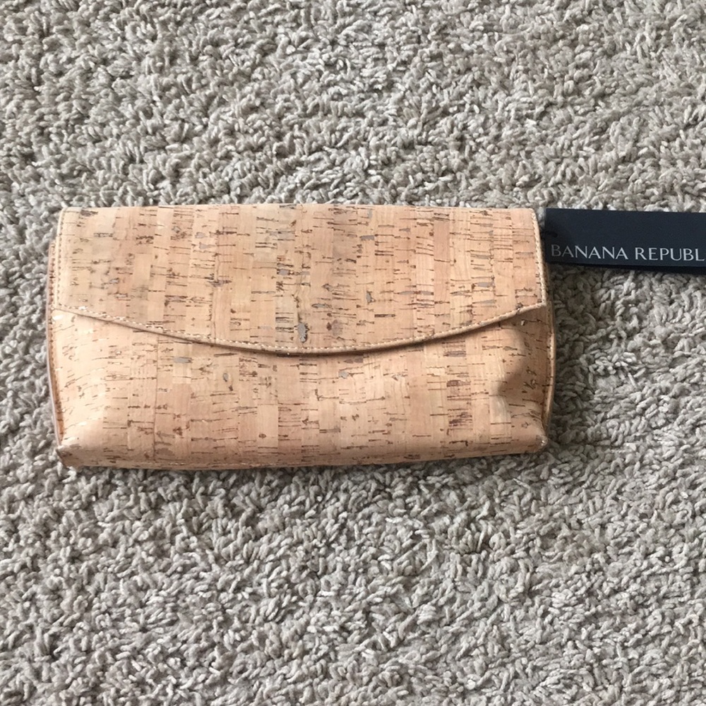 Banana republic cork clutch